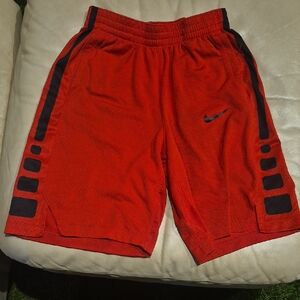 Nike Men's Red and Black Athletic Shorts
